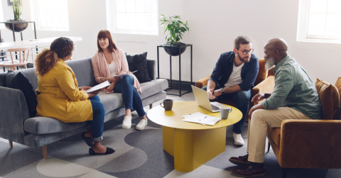 Group of Coworkers Collaborating