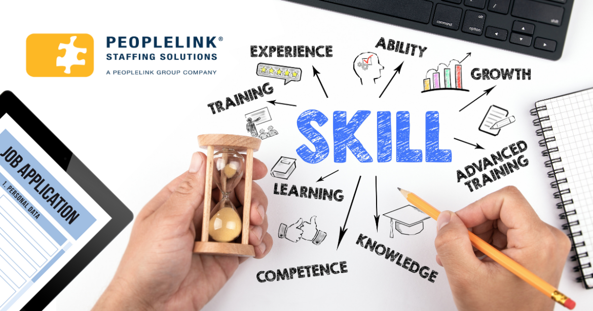 hands at desk with SKILL featured